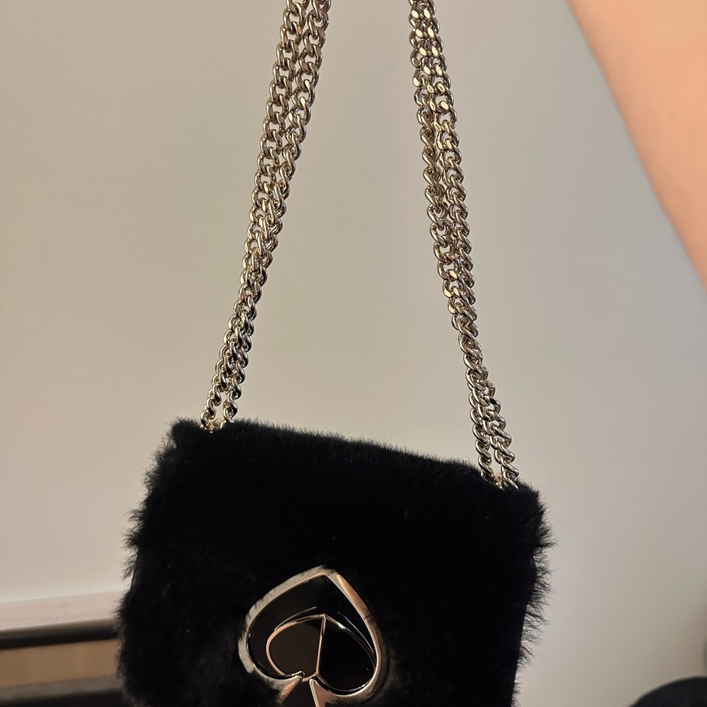 Kate Spade Black Chain Wristlet Clutch
